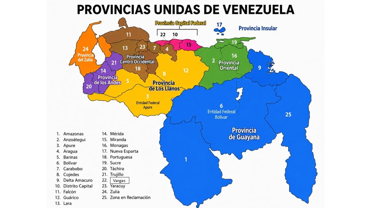Mapa de Venezuela